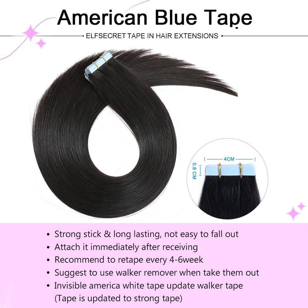 100% human hair Tape In Hair Extensions Invisible PU Seamless Skin Weft Tape in Real Human Hair Silky Straight Hair Extensions Soft Thick To End 40g/pack 20pcs