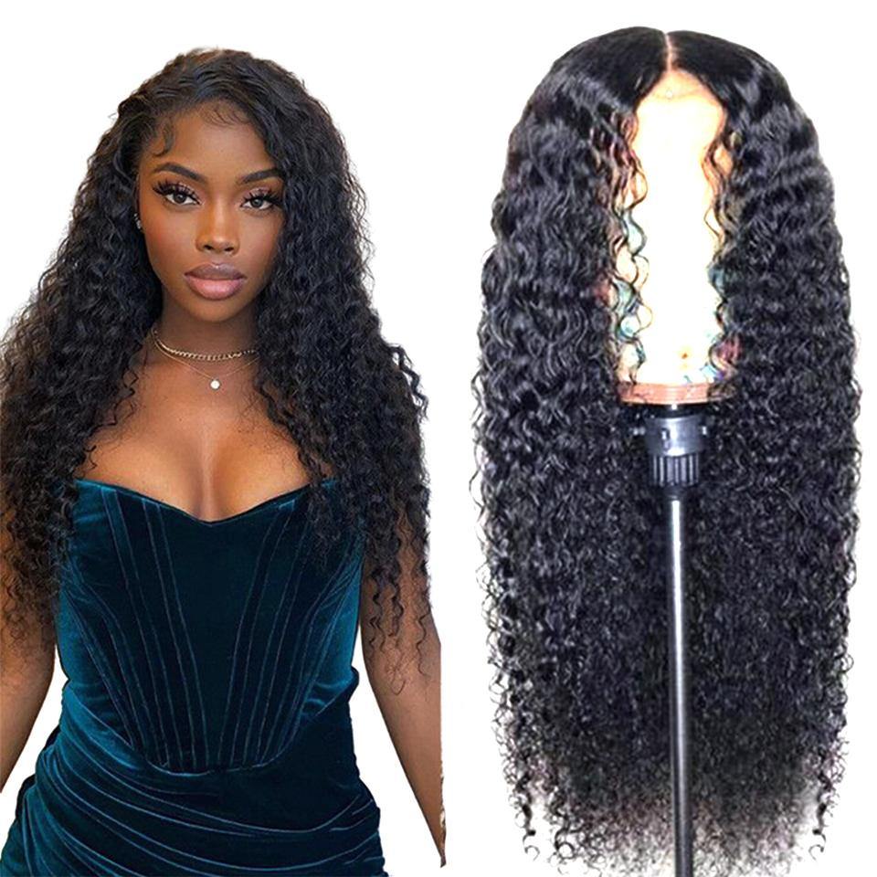 Natural Color Water Wave 180% Density Pre Plucked HD Breathble Lace Front Wig - 