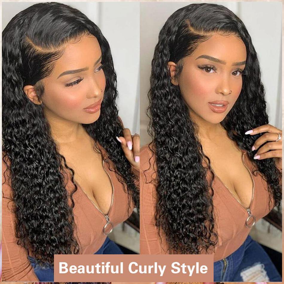 Yeswigs Afro Kinky Curly Human Hair Lace Front Wig Human Hair Pre Plucked For Black Women - 假发